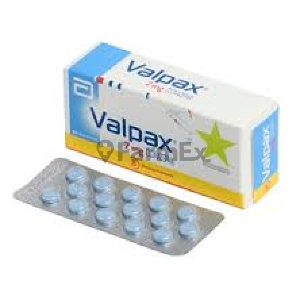 Valpax 2 mg x 30 comprimidos (Venta solo en sucursal) Farmex-VidaTres-Persistente